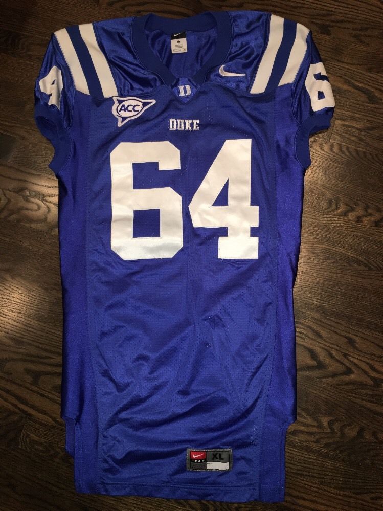 Game Worn Duke Blue Devils Football 