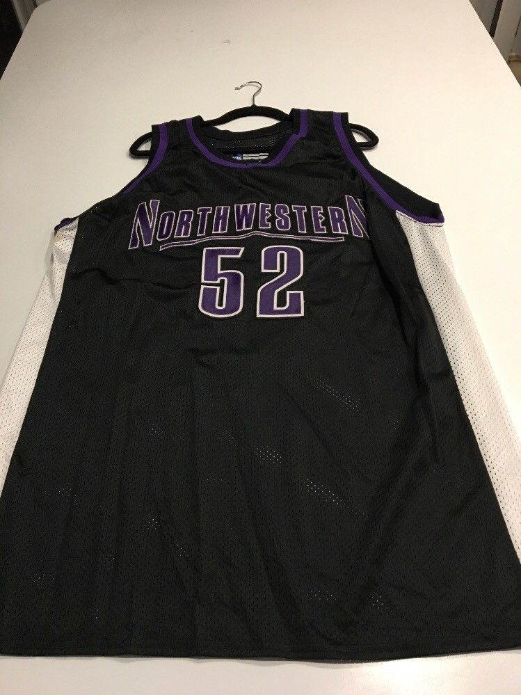 Game Worn Used Northwestern Wildcats Basketball Jersey Adidas #52 Size ...