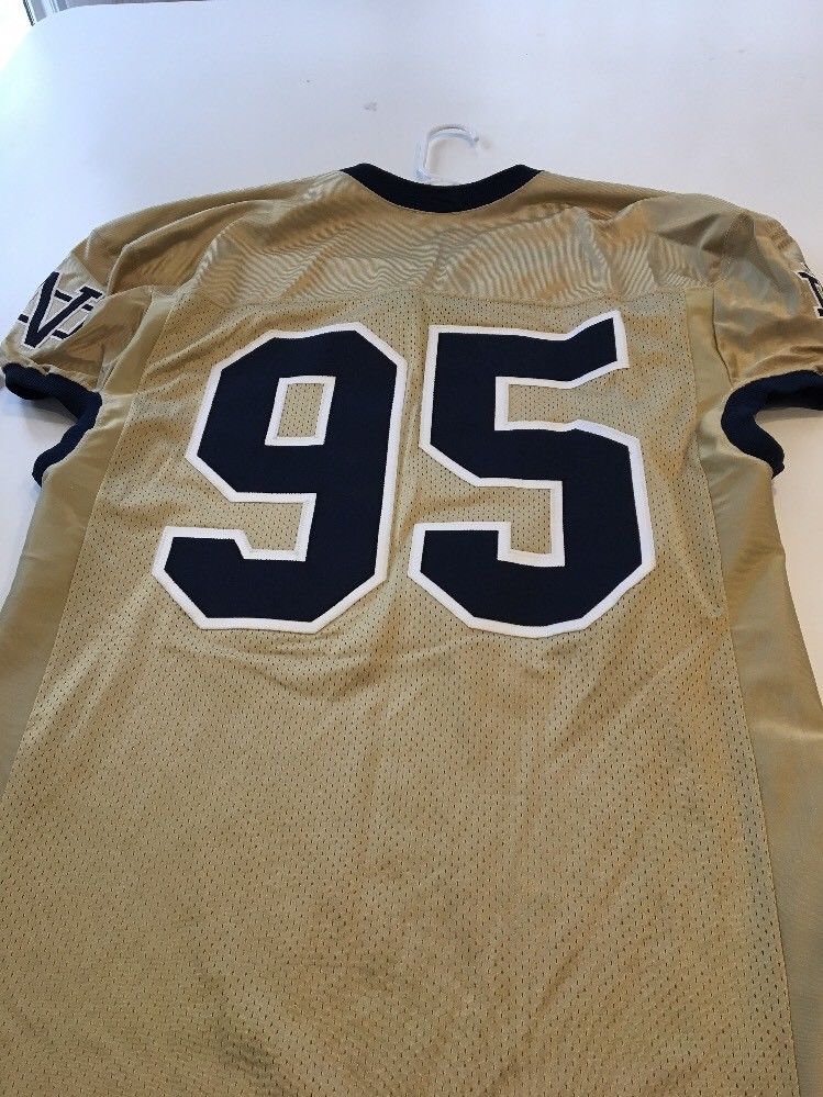 Game Worn Used Notre Dame Fighting Irish Football Jersey #95 Size 50 ...