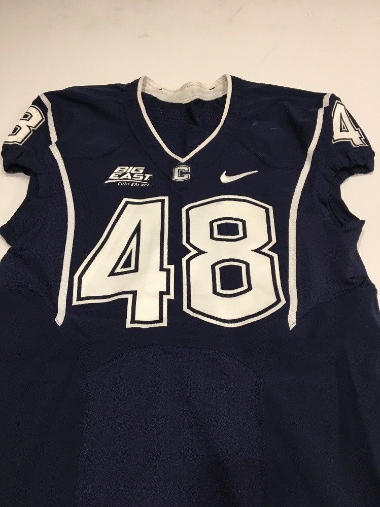 Game Worn Used UConn Huskies Connecticut Football Jersey #48 Size 44 ...