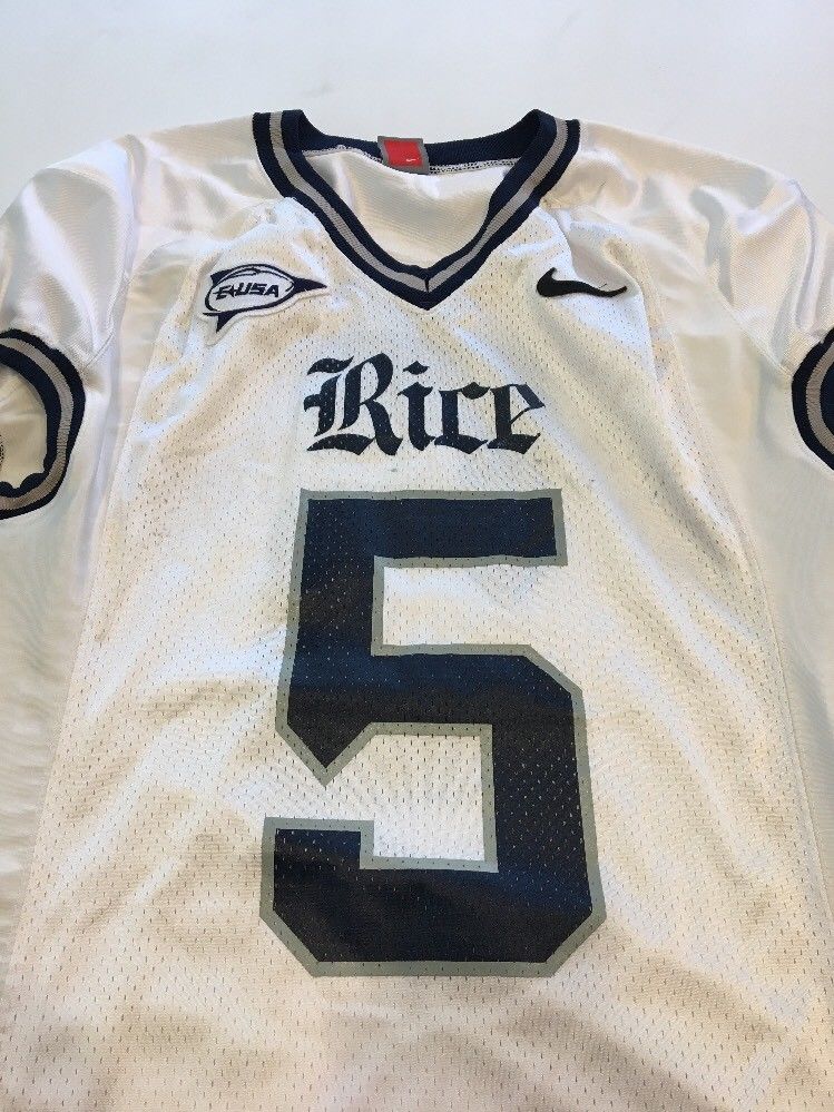 Game Worn Used Nike Rice Owls Football Jersey #5 Size M – D1Jerseys