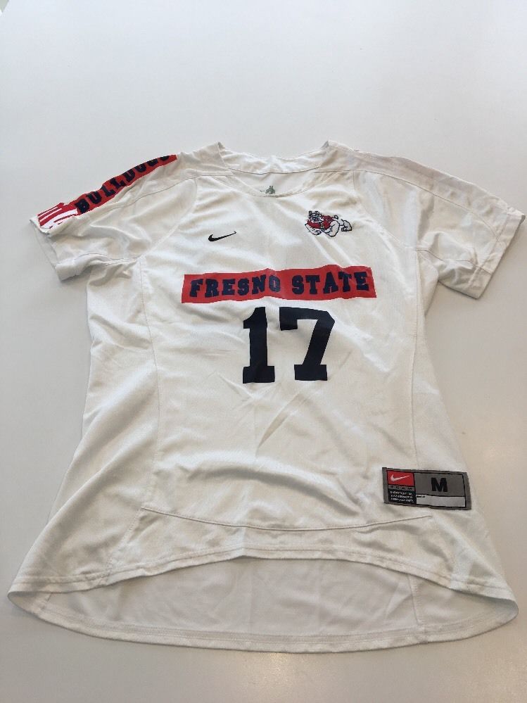 Game Worn Used Fresno State Bulldogs Soccer Jersey #17 Nike Size Medium ...