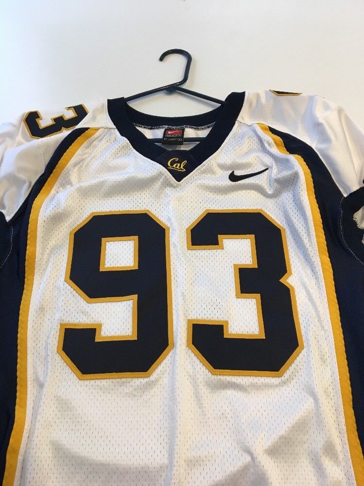 Game Worn Used Nike Cal Golden Bears Football Jersey #93 Size Large ...