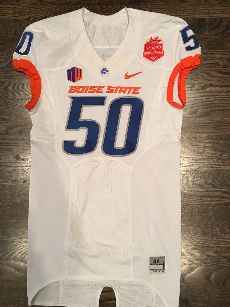 Game Worn Used Boise State Broncos Football Jersey 50 Sz