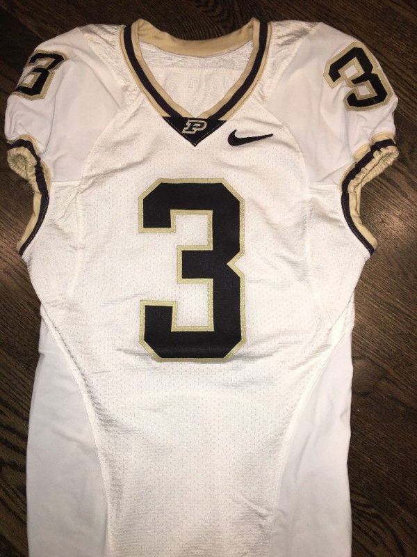 Game Worn Purdue Boilermakers Football Jersey Used Nike #3 Size 38 ...