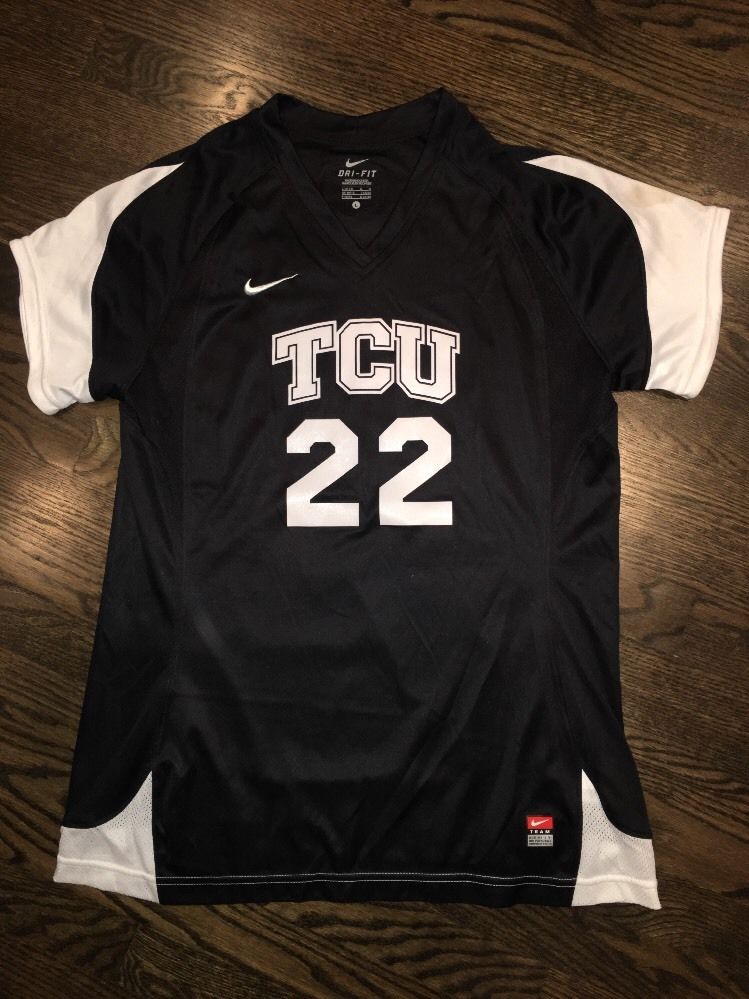 Game Worn TCU Horned Frogs Soccer Jersey Texas Christian Used Nike #22 ...