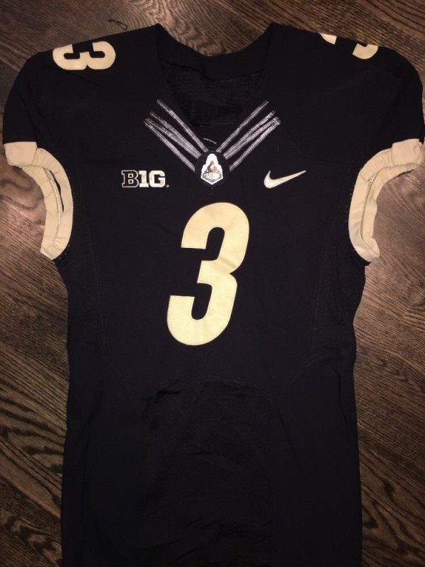Game Worn Purdue Boilermakers Football Jersey Used Nike #3 Size 40 ...