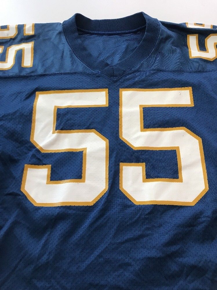 Game Worn Used Pittsburgh Panthers Pitt Football Jersey Size 50 #55 ...