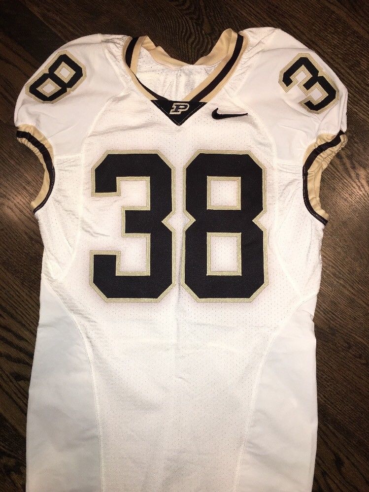 Game Worn Purdue Boilermakers Football Jersey Used Nike #38 Size 40 ...
