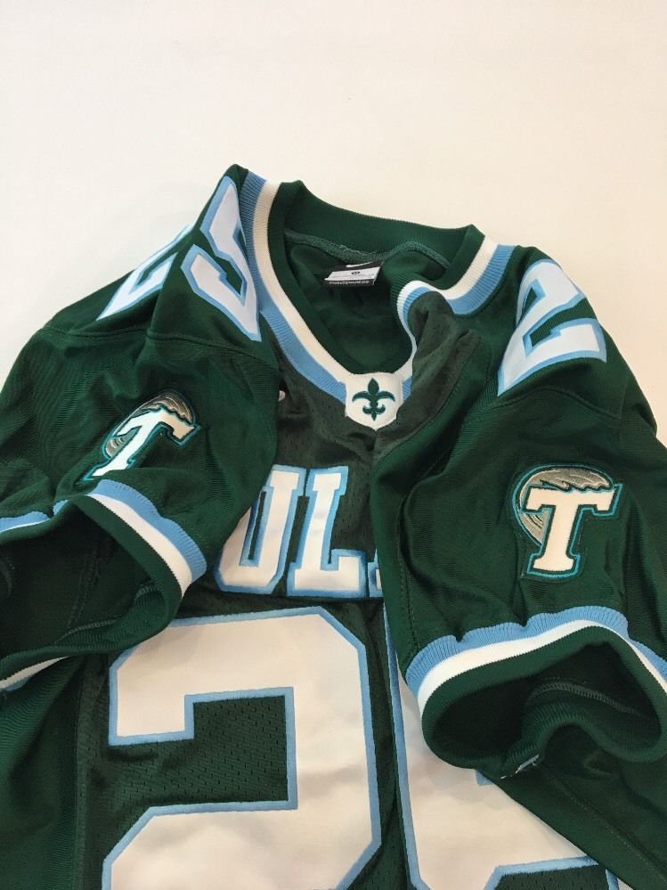 Game Worn Used Nike Tulane Green Wave 