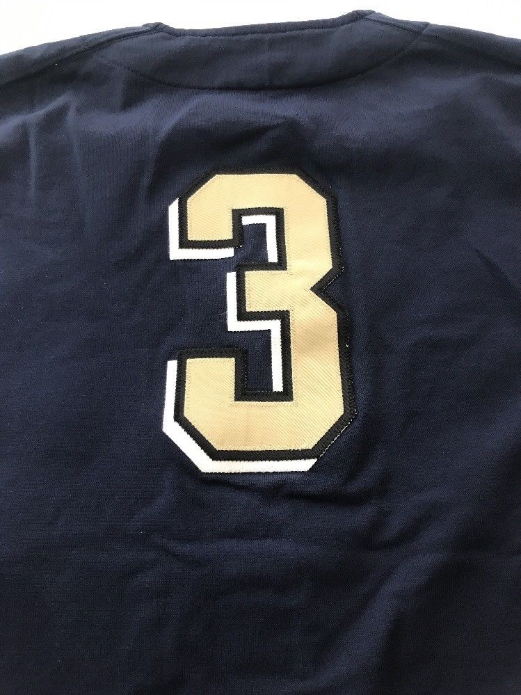 Game Worn Used Pittsburgh Panthers Baseball Jersey Pitt Nike Size 44 #3 ...