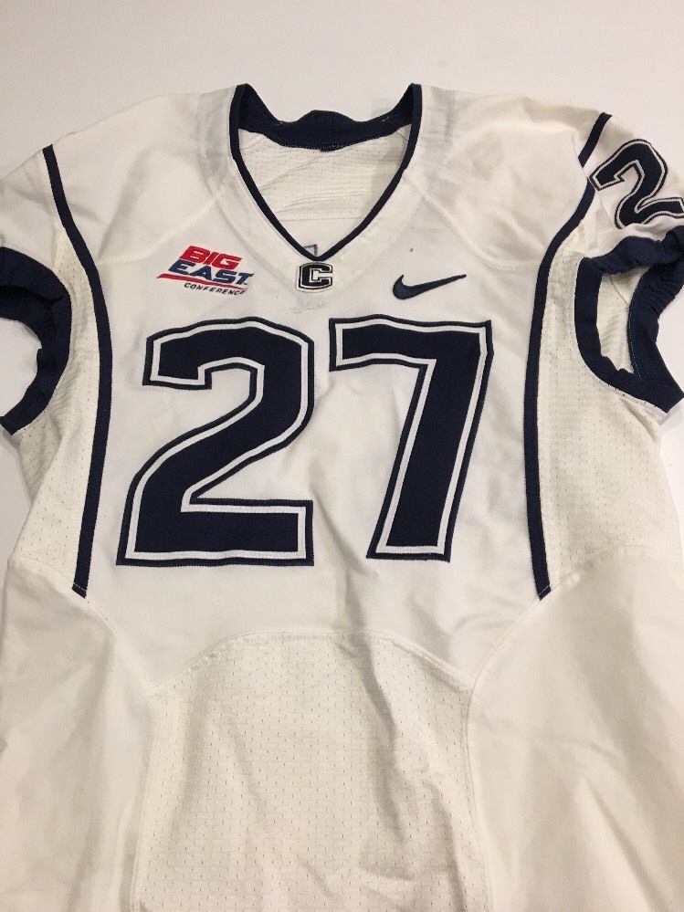 Game Worn Used UConn Huskies Connecticut Football Jersey #27 Size 40 ...