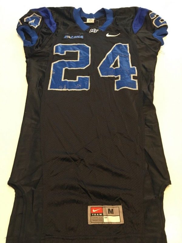 Game Worn Used Nike Middle Tennessee St Blue Raiders Football Jersey Size M #24