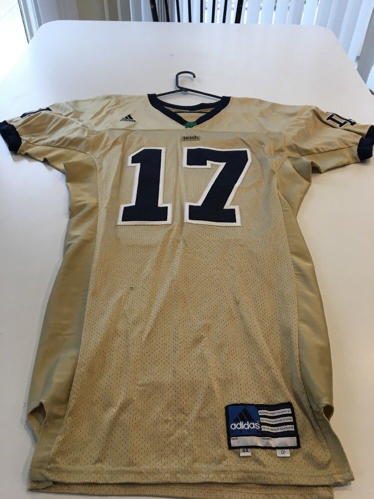 Game Worn Used Notre Dame Fighting 