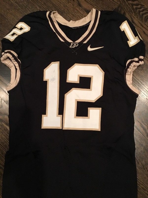 Game Worn Purdue Boilermakers Football Jersey Used Nike #12 Size 40 ...