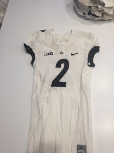 Game Worn Purdue Boilermakers Football Jersey Used Nike #2 Size 38