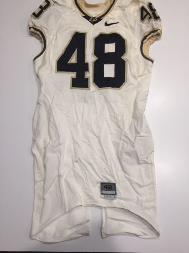 Game Worn Purdue Boilermakers Football Jersey Used Nike #48 Size 42
