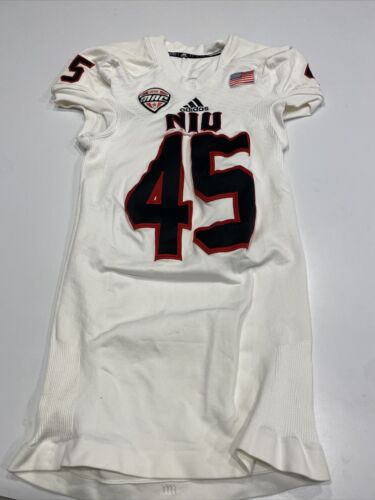 Game Worn Used Jersey Northern Illinois Huskies NIU Football adidas Large #45