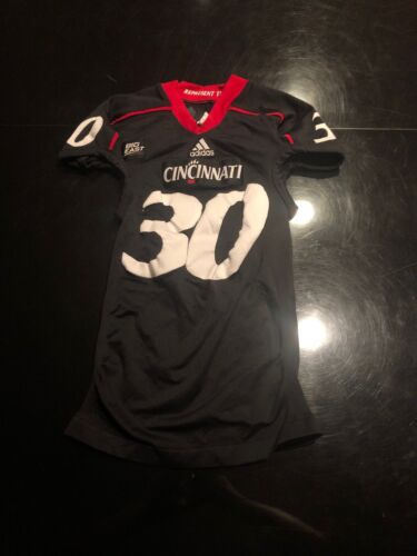 Game Worn Used Adidas Cincinnati Bearcats Football Jersey #30 Size M BEST
