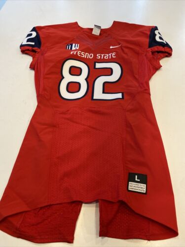 Game Worn Used Fresno State Bulldogs Football Jersey Nike Large #82