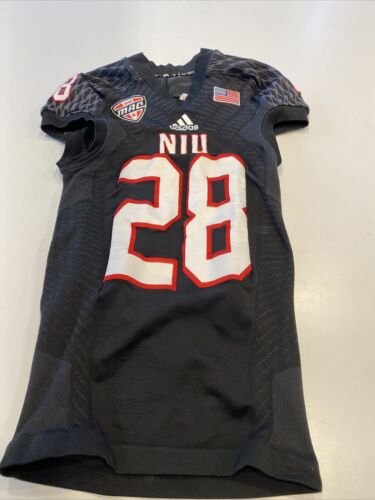 Game Worn Used Jersey Northern Illinois Huskies NIU Football adidas Medium #28