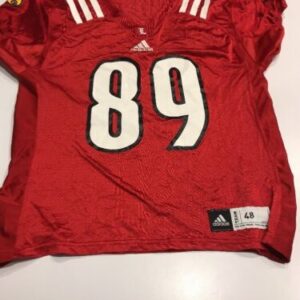 Game Worn Used Louisville Cardinals UL Football Jersey Adidas Size 48 #89