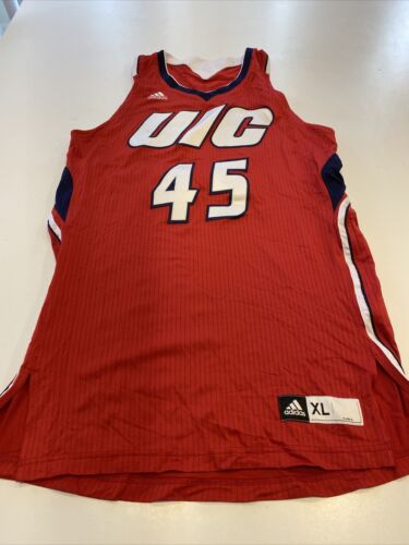 Game Worn Used Jersey UIC Flames Illinois Chicago Mens Size XL #45