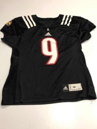 Game Worn Used Louisville Cardinals UL Football Jersey Adidas Size 46 #9