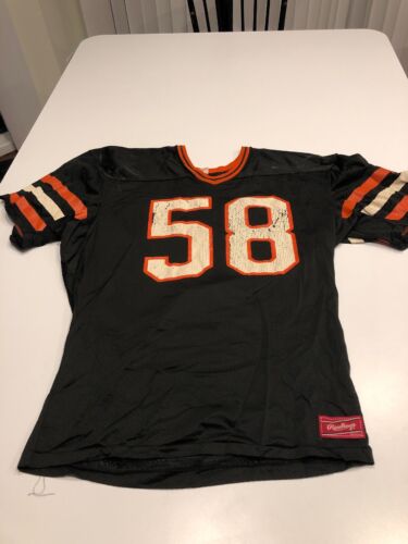 Game Worn Used Princeton Tigers Football Jersey Rawlings Size Adult Large #58