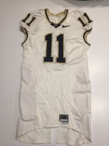 Game Worn Purdue Boilermakers Football Jersey Used Nike #11 Size 42