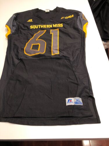 Game Worn Used Southern Mississippi Golden Eagles Football Jersey XL #61