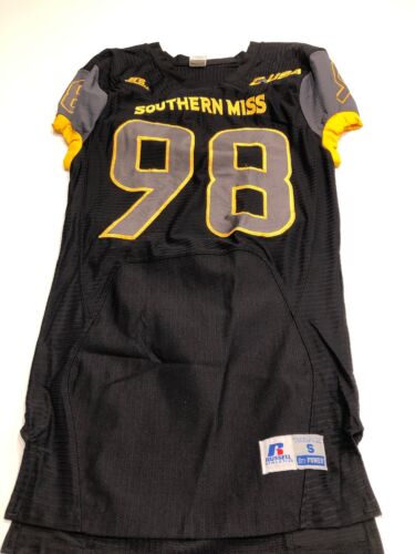 Game Worn Used Southern Mississippi Golden Eagles Football Jersey Small #98