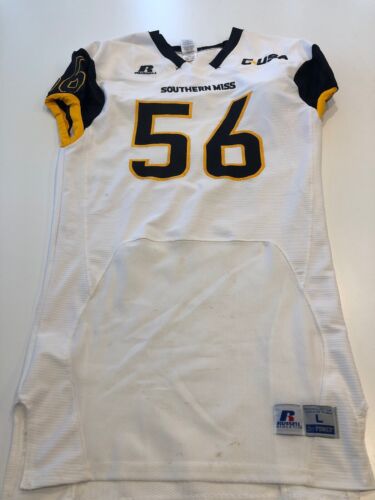 Game Worn Used Southern Mississippi Golden Eagles Football Jersey Large #56