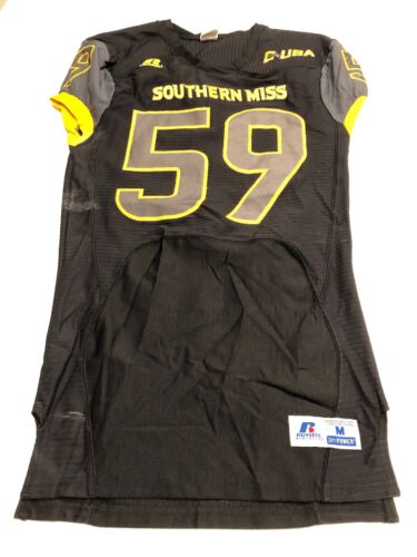 Game Worn Used Southern Mississippi Golden Eagles Football Jersey Medium #59