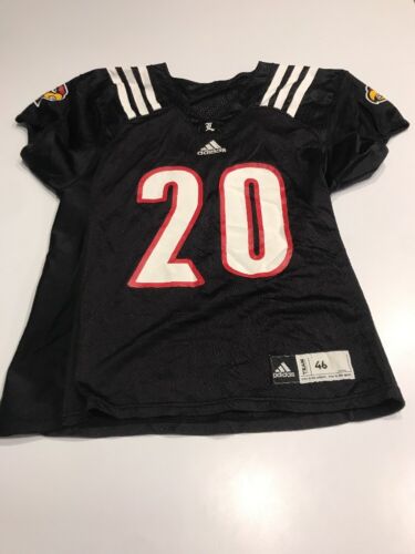 Game Worn Used Louisville Cardinals UL Football Jersey Adidas Size 46 #20