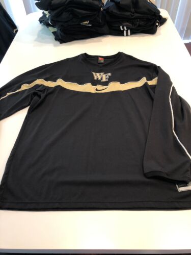 Team Issued Wake Forest Demon Deacons Basketball Nike Travel Shirt XL