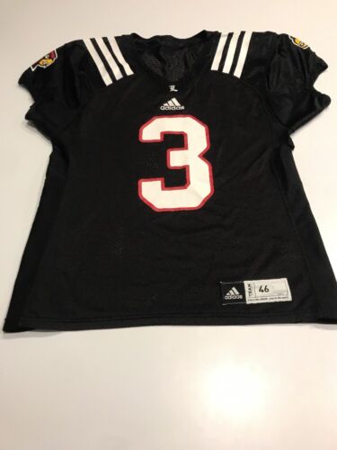 Game Worn Used Louisville Cardinals UL Football Jersey Adidas Size 46 #3
