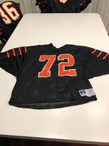 Game Worn Used Princeton Tigers Football Jersey RUSSELL Size XL #72