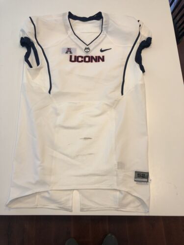 Game Worn Used UConn Huskies Connecticut Football Jersey Blank Size 44
