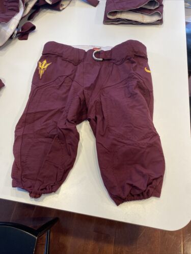 Game Worn Used Arizona State Sun Devils Football Pants Nike Size 34