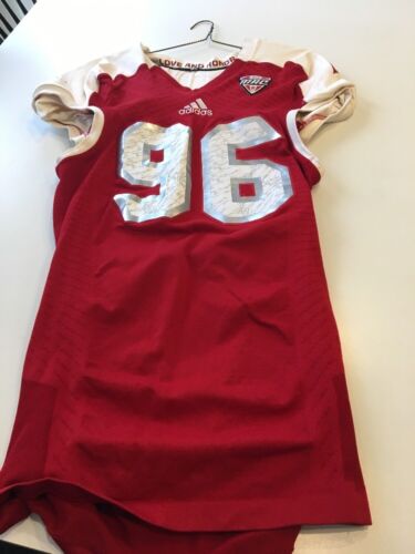 Game Worn Used Miami Red Hawks Football Jersey Adidas 3XL #96