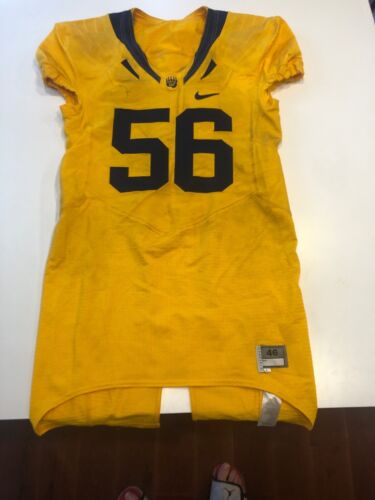 Game Worn Used Nike Cal Golden Bears Football Jersey #56 Size 46