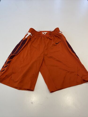 Game Worn Used Virginia Tech Hokies Basketball Shorts Nike Size 42