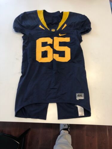 Game Worn Used Nike Cal Golden Bears Football Jersey #65 Size 44