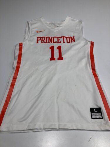 Game Worn Used Princeton Tigers Nike Basketball Jersey Size Large #11