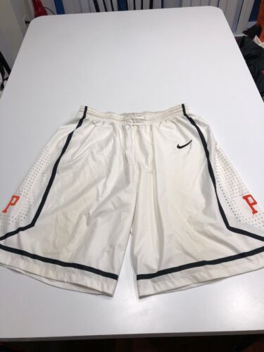 Game Worn Used Princeton Tigers Nike Basketball Shorts Size XL