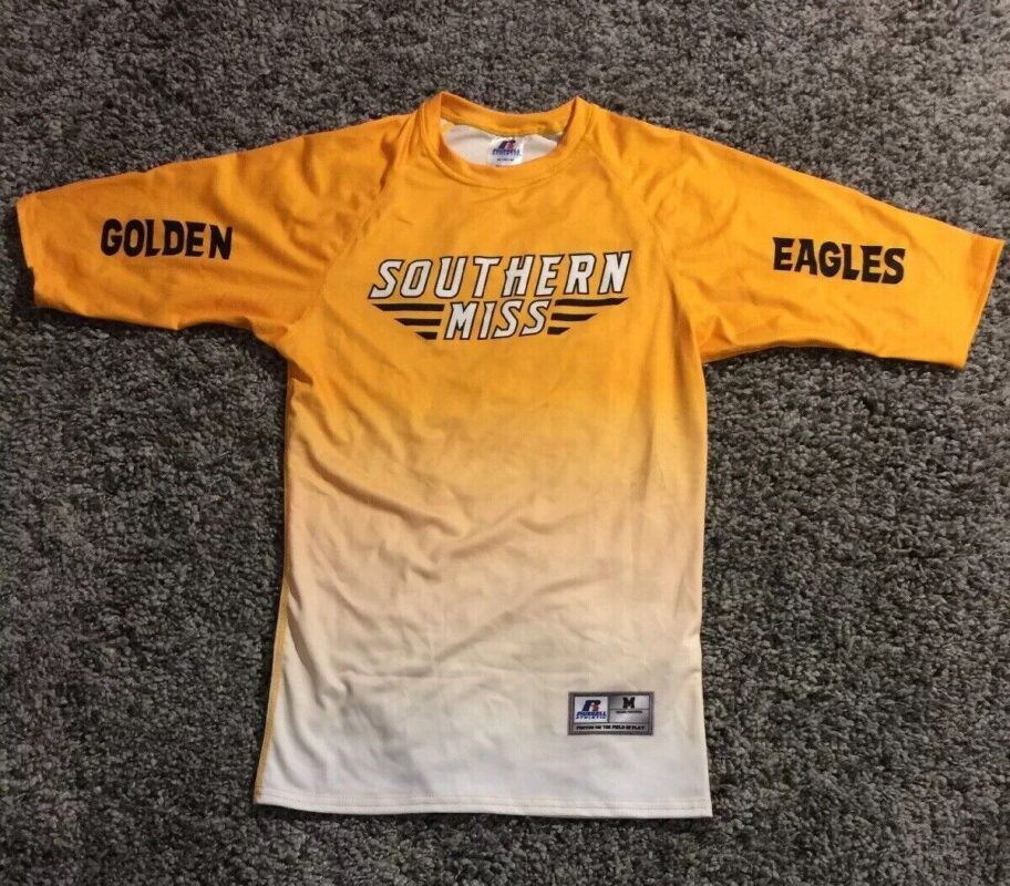 Team Issued Southern Miss Golden Eagles College Football Jersey Tight Fit M