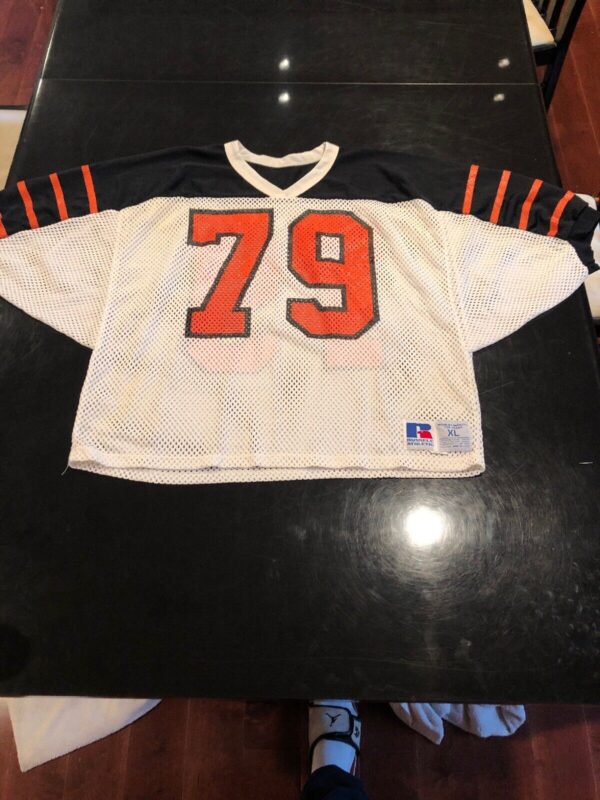 Game Worn Used Princeton Tigers Football Jersey #79 RUSSELL Size XL
