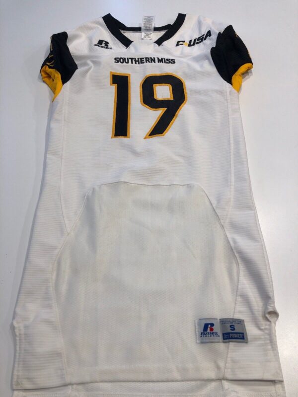 Game Worn Used Southern Mississippi Golden Eagles Football Jersey Small #19